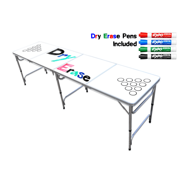 walmart.com | 8-Foot Professional Beer Pong Table w/ Cup Holes - Dry Erase Edition