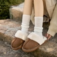 thumbnail image 3 of FREISTERN Women's Fuzzy Slippers Fluffy Scuff Cozy House Shoes, 3 of 6