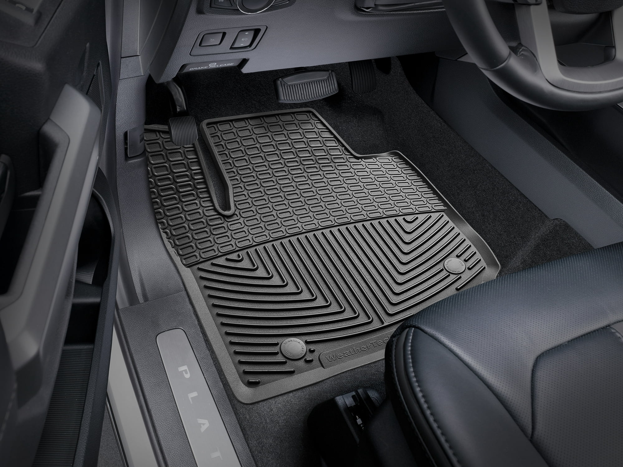 WeatherTech All-Weather Floor Mats compatible with 2017-2022 Ford Super Duty - 1st Row (Driver & Passenger), Black