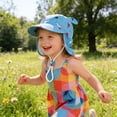 thumbnail image 2 of Baby Sun Hat for Boys Girls Toddler Summer Bucket Hat Kids Sun Protection Beach Hat Cotton Baby Hats 6-12 Months 12-24 Months 2t 3t 4t 5t 6t 7t 8t 9t Children 3-7 Years, 2 of 8