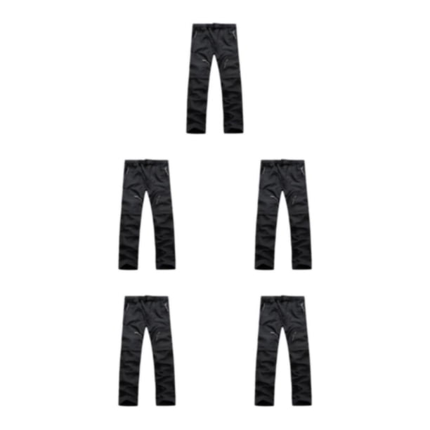 Sonducket Pantalones de verano 2 en 1 para hombre con bolsillos laterales Senderismo Camping Moda fresca Pantalones largos desmontables Type2 NO2