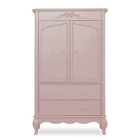 UPC: 0617629821314 | Evolur Aurora Armoire in Dusty Rose Spacious Storage