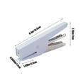thumbnail image 3 of Matoen Blue Handheld Stapler - Labor-Saving Binding Machine for Office & Educational, One-Finger Operation (25-Sheet Capacity), Compact - Uses No.10/24-6 Staples, Ideal for Learners & Professionals, 3 of 6