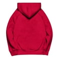thumbnail image 5 of Red Sweaters for Women Solid Color Casual Fall 2025 Pullover Hoodie Basic Sweatshirts Womans Fashion Blouse Clothes Womens Fall Fashion 2025, 5 of 6