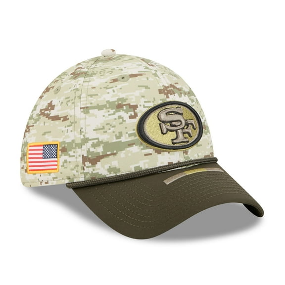 Men's New Era  Camo San Francisco 49ers 2025 Salute to Service 39THIRTY Flex Hat