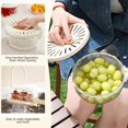 thumbnail image 4 of 2PCS Kitchen Colanders Bowl Fruit Cleaning Bowl with Strainer Kitchen Fruit Drain Basket Vegetable Salad Bowl, 4 of 5