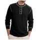 thumbnail image 2 of pstuiky Camisas casuales de manga larga para hombre, Sudadera informal de color liso con botones y manga larga y cuello redondo para hombre camisetas de hombre m, 2 of 7