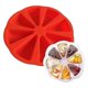 thumbnail image 1 of Baking Molds Triangle 8 Cavity Silicone Cake Mold,red, 1 of 3