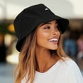 thumbnail image 5 of Dalix Lil Rainbow Embroidered Cotton Cap Outdoor Bucket Hat Womens in Black S Small, 5 of 5