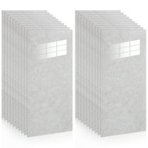 20Pcs Wall Panel，23.58"x11.79" Self Adhesive Marble Tile for Wall, Waterproof Shower Wall Panels White
