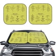 thumbnail image 2 of Disketp 2 Piece Herbs And Spices Pattern Windshield Sunshades,Folding Windshield Sun Shade For Car Suv Trucks Sedan,Blocks Uv Rays Sun Visor Protector-Large, 2 of 7