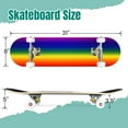 thumbnail image 2 of 31'' Complete Skateboard 7 Layer Canadian Maple Double Kick Deck Skateboards gradient neon Skate Board for Beginner Adult Gifts, 2 of 5