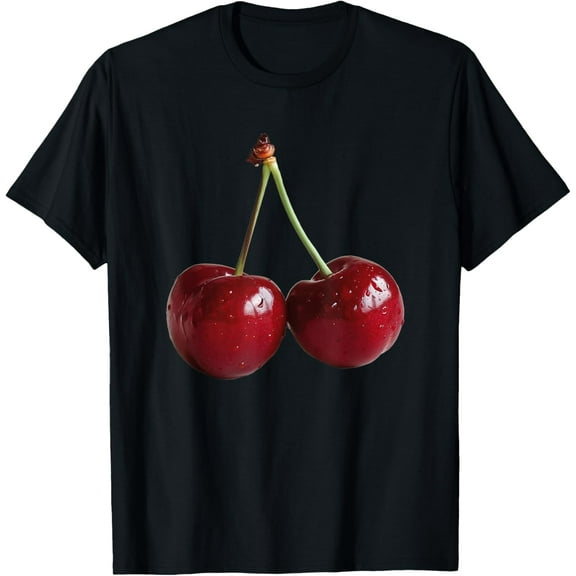 100% pure cotton short-sleeved men and womenCherries Cherry T-Shirt