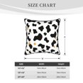 thumbnail image 2 of Velvet Rimmed Pillowcase Is Not Easy To Open Line Deformation Invisible Zipper Opening And Closing Only Pillowcase Does Not Contain Pillow Core Simple Cow Print Pattern, Vector Art Style_2 18"X18", 2 of 8