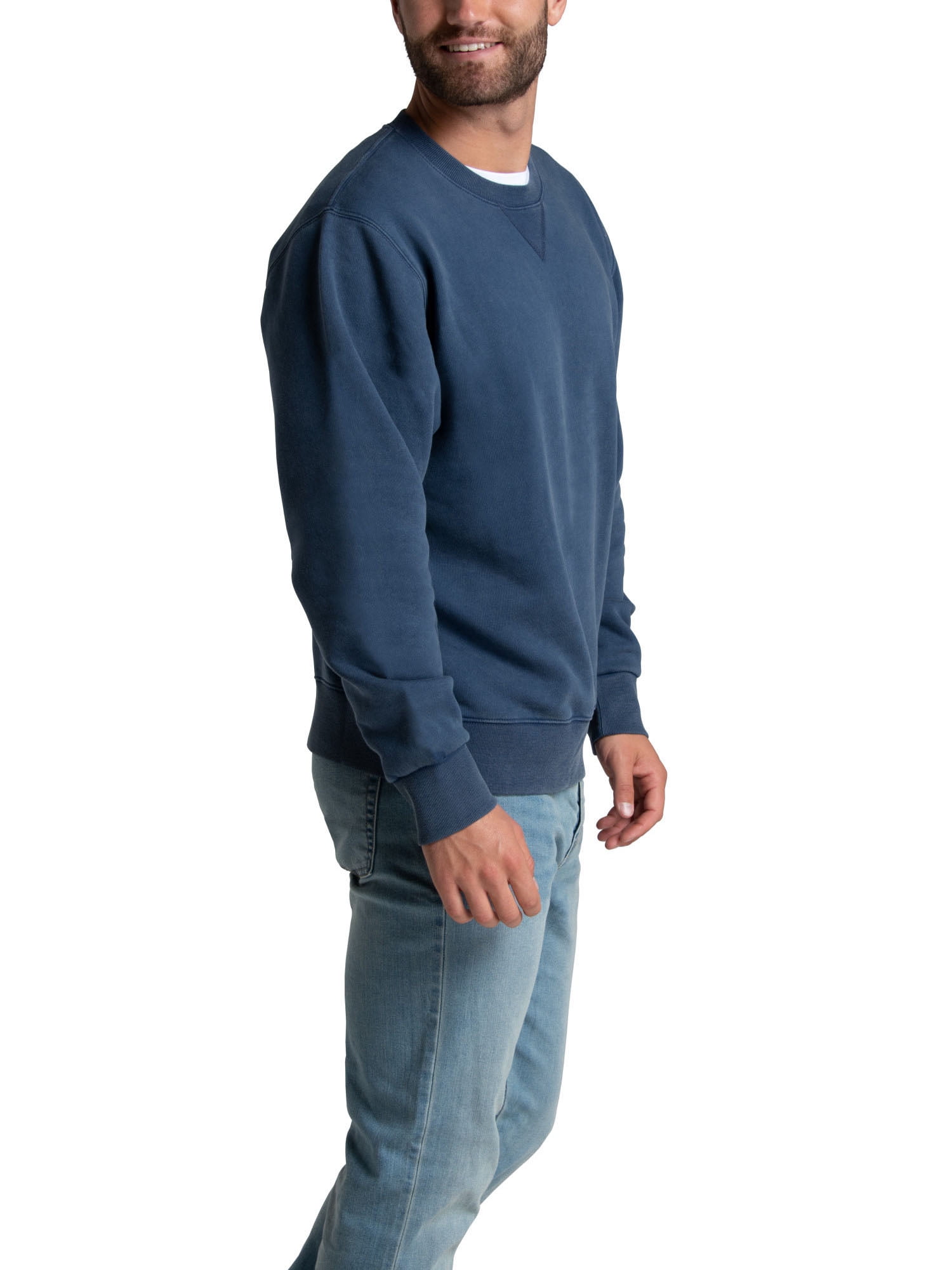 Fruit of the Loom Men's Ultra-Soft Garment Dyed Crew Sweatshirt, Sizes S - 2XL