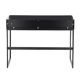thumbnail image 6 of LumiSource Black Metal, Black Wood Franklin Console Table, 6 of 9