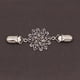 thumbnail image 4 of Pinzas para suéter con diseño de flores talladas a mano, chapadas en plata antigua, para unir prendas, para cárdigans y para el cuello (plata antigua), 4 of 7