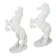 thumbnail image 3 of Escultura de caballo de Resina Sincero Adorno de decoración de escritorio Blanco, 3 of 10