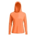 thumbnail image 4 of Wensltd Hauts de Plage à Capuche à Manches Longues pour Femmes avec Poche, Protection Solaire, Couleur Unie, Chemises de Randonnée Légères, 4 of 9