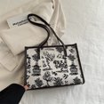 thumbnail image 1 of Bolso de gran capacidad para mujer combinado con retro 2025 nuevo bolso de hombro versátil este año popular bolso de mano informal para viajes diarios, 1 of 5