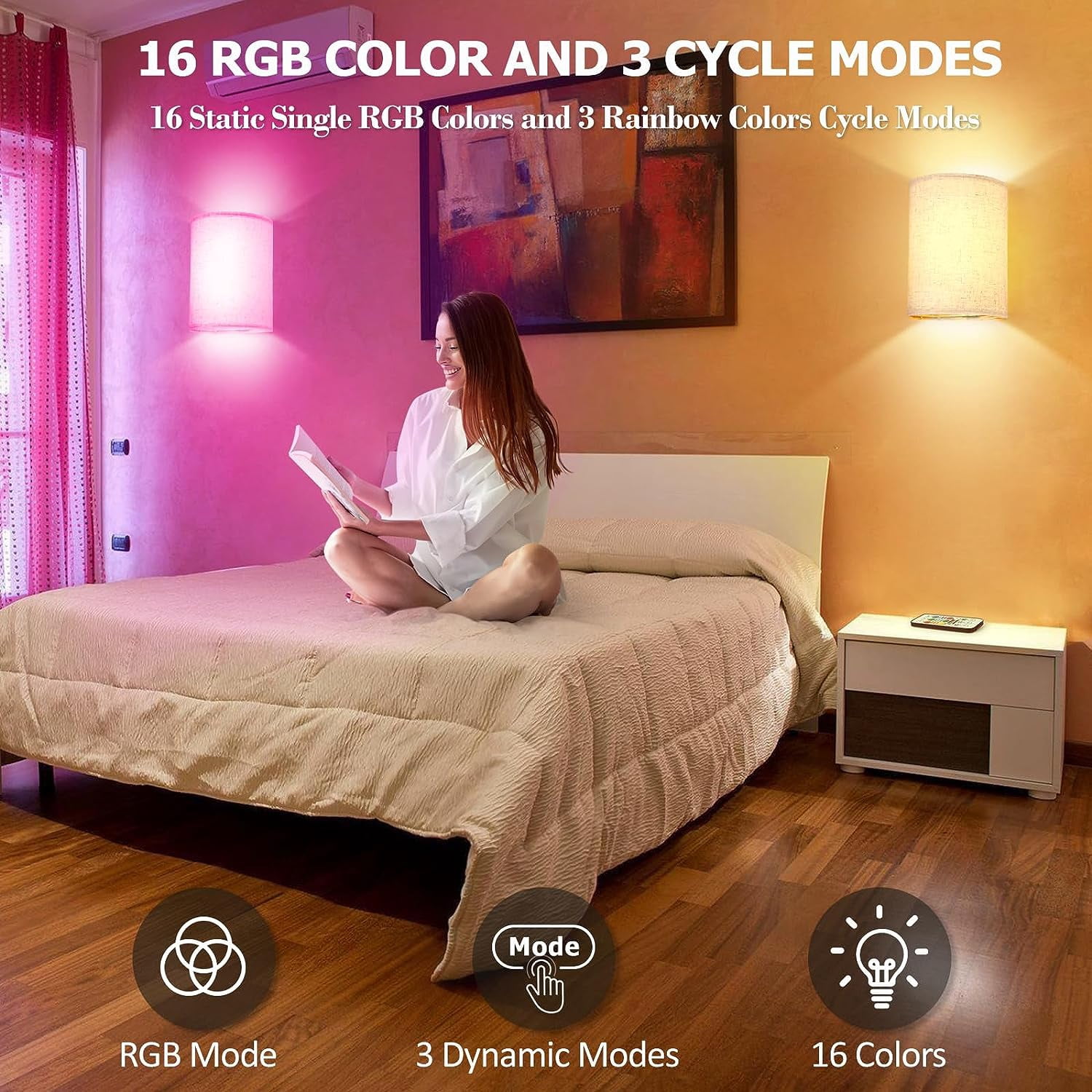UCACA Dimmable LED Indoor Rechargeable (2 Count)
