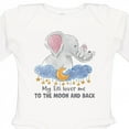 thumbnail image 4 of Inktastic My Titi Loves Me to the Moon and Back Elephant Family Boys or Girls Long Sleeve Baby Bodysuit, 4 of 5