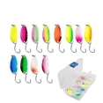thumbnail image 1 of Ensemble de 12 Pcs de Cuillères à Truite 3 g Accessoires de Pêche Cuillère à Truite Ensemble d'Appâts à Truite pour la Pêche à la Truite Cuillère à Truite Ensemble d'Appâts à Truite Accessoires de Pêche, 1 of 9