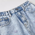 thumbnail image 5 of Otqutp Bow Jeans for Girls Wide Leg Baggy Denim Pants Cute High Waisted Trousers Kids Casual Y2K Streetwear with Pockets, 5 of 8