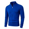 thumbnail image 5 of Frnrwgo Men's Cardigan Sweater Loose Fit Solid Color Long Sleeve Knit Casual Winter Outerwear Top, 5 of 5
