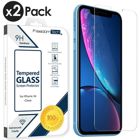 2-PACK iPhone XR Tempered Glass Screen Protector Cover, Afflux Tempered Glass Screen Protector for Apple iPhone XR 6.1