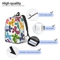 thumbnail image 5 of Balery Colorful Butterflies Vintage Canvas Backpack for Men and Women - Large Capacity, Durable Travel Laptop Bag for School, Work, Hiking, and Outdoor Activities, 5 of 7