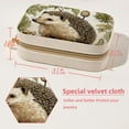 thumbnail image 5 of Hedgehog Velvet Portable Jewelry Display Stand and Organizer with Removable Compartment - Gift, 5 of 7