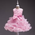 thumbnail image 1 of Vestido de novia para niña Vestido grande para niña Vestido de princesa rosa para niña de las flores, 1 of 6