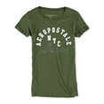 thumbnail image 1 of Camiseta adornada Aeropostale NYC Eighty Seven para Mujer Verde Pequeño, 1 of 2
