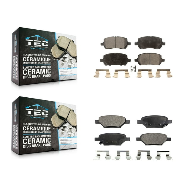 TEC Kit de Plaquettes de Frein en Céramique avant Arrière pour Voiture Pontiac G5 Pursuit KTC-100497