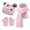 Pink, variant on FZ FANTASTIC ZONE Kids Toddler Infants Winter Beanie Hats Scarfs Gloves Set Pompom Caps Mittens Neck Warmer with Fleece Gifts for 0 6 12 18 Months 1 2 3 4 Years Old Baby Girls Boys, Rosered