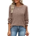 thumbnail image 2 of Fantaslook Womens Tops Dressy Casual Long Sleeve Shirts Fashion Blouses Lightweight Fall Sweaters, 2 of 7