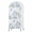 White, variant on Blue Flower Wedding Arch Cover,Stretchy Spandex Arch Backdrop Stand Covers 5 FT,Sage Green Eucalyptus Leaf Farmhouse Country Round Top Arched Backdrop Cover for Birthday Party Ceremony Baby Shower