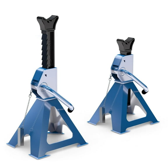 3-Ton Jack Stands 6600Lbs with Dual Lock & 12.6"-17.3" Height - Heavy-Duty SUV Lift Stands 1-Pair