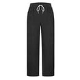 thumbnail image 7 of Admvng Sweatpants Women Warm Elastic Waist Sports Casual Solid Pants with Side Pockets, Size S-2XL, 7 of 7