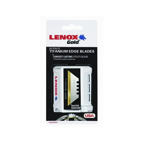 Lenox Utility Knife Blades 20351GOLD50D, Lenox Gold - Replacement Blade - 50 Count