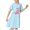 C Light Blue, variant on Auroural Girls Nightgowns 4T 3-12 Years Children's Fashion Printed Dreamy Pajamas Mid Calf Nightgown