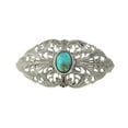 thumbnail image 3 of 1928 Jewelry Women's Oval Turquoise Color Oval Stone Large Hair Barrette, (1 Pcs), 3 of 3
