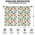 thumbnail image 2 of Blackout Kids Curtains,Beige Cartoon Dinosaurs Plants Pattern Childrens Insulated Curtains Set Of 2,Bedroom Essentials,Toddler Room Decor 42"x63", 2 of 5