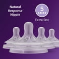 thumbnail image 2 of Tetinas para biberón Philips Avent SCY965/44 Natural Response Flujo 5, paquete de 4, 2 of 8