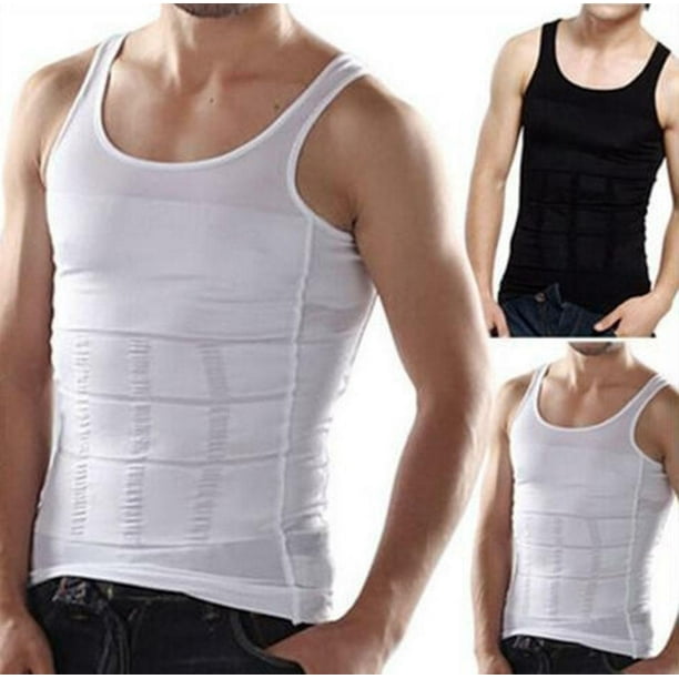 New Men Slim N Lift Body Shaper Underwear Vest Shirt Corset Compression  Shaper / Gilet de sous-vêtements pour hommes Slim N Lift Body Shaper 