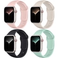 thumbnail image 1 of 4-packsremkompatibelmedAppleWatch-remAppleWatchUltra/iWatchSeries8SE7654321,ljusfärg, 1 of 5