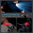 thumbnail image 4 of 2 Pack Mini Clip on Flashlight for Runners, Running Lights with 4 Modes, Rechargeable Safety LED Lights for Night Walking, Running Accessories & Camping Light Gear for Hiking, Jogging, Dog Walking, 4 of 8