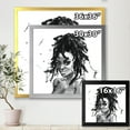 thumbnail image 4 of Designart 'Black and White Portrait of African American Woman II' Modern Framed Art Print, 4 of 4