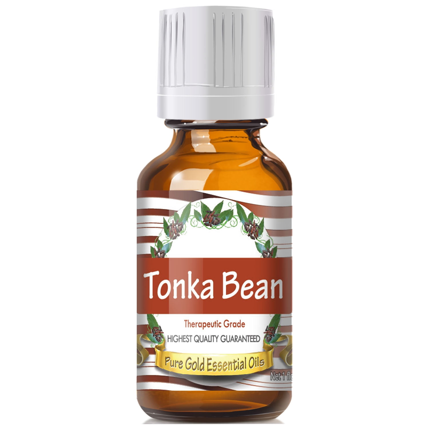 Pure Gold Tonka Bean Absolute Essential Oil, 100% Natural & Undiluted, 10ml